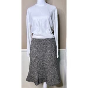 Women's Gap Classic Wool Tweed Skirt, Vintage, Y2K, Sz 8